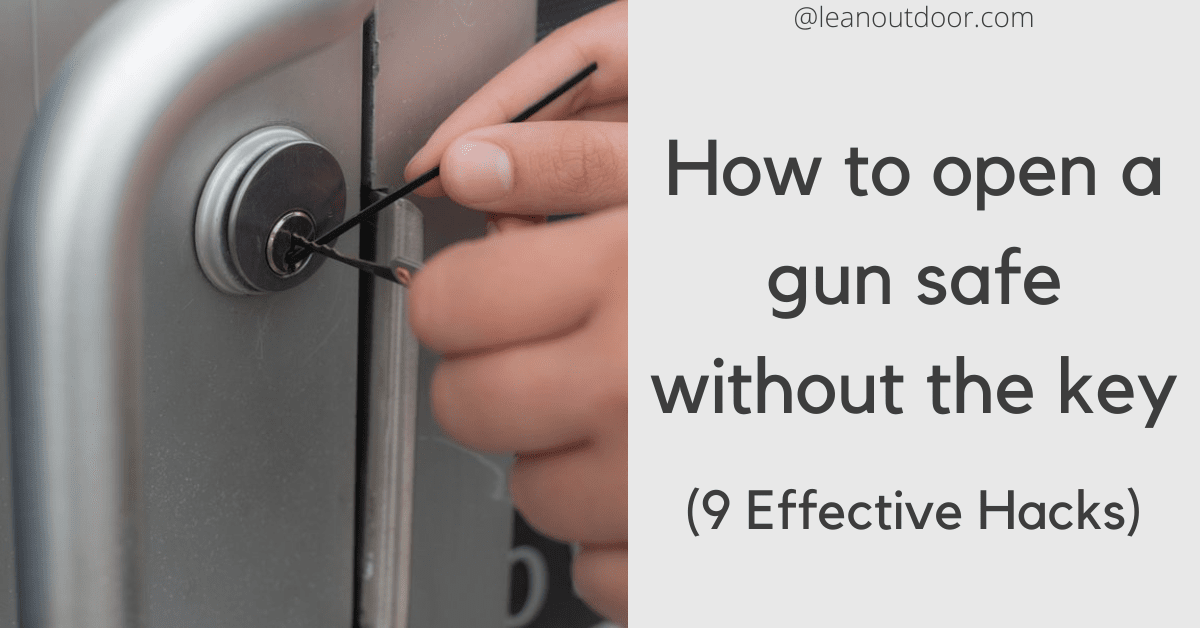 how to open a gun safe without the key